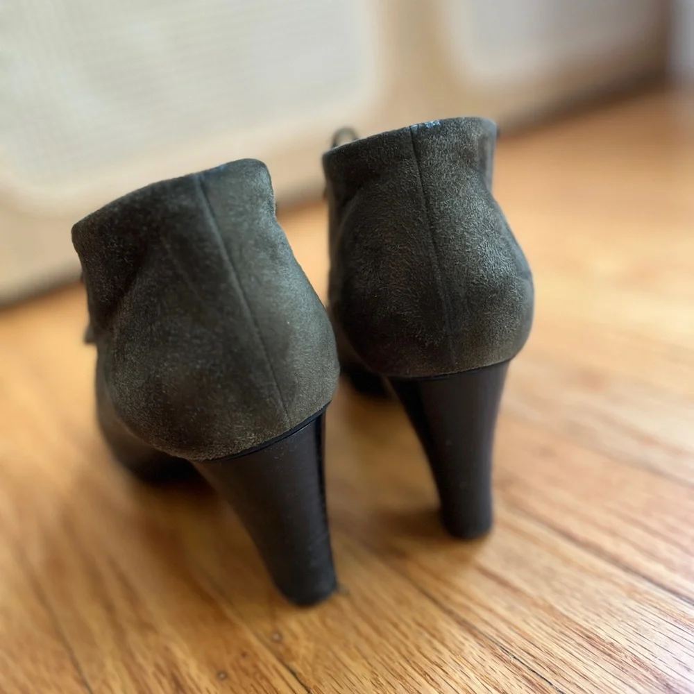 Fratelli Rossetti Green Suede Heeled Boots - Picture 3 of 3